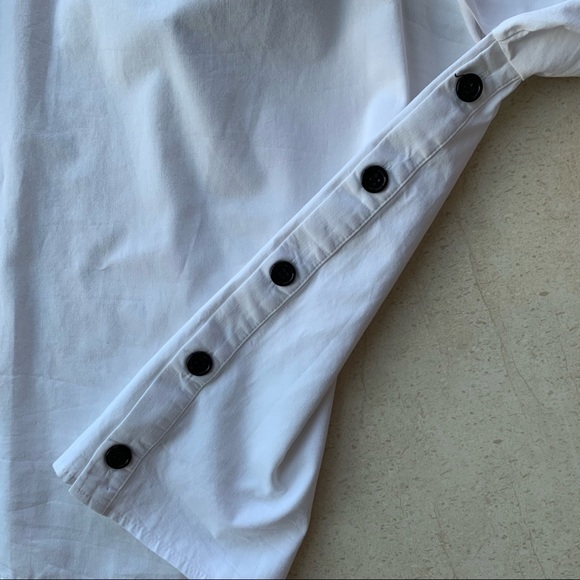 Pixie Market One Shoulder Tie White Shirt - Picture 6 of 7